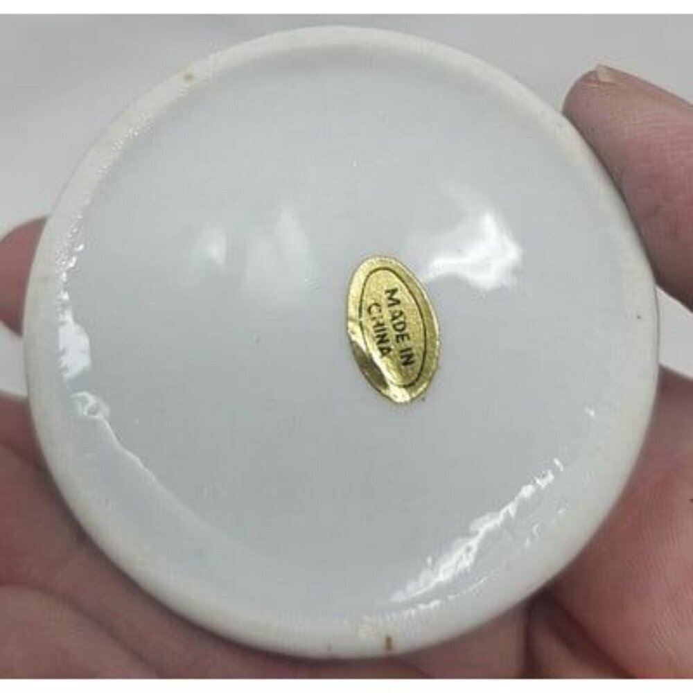 Vintage Trippies Inc. 90's Porcelain Trinket Keepsake Box Clown 2" New - Picture 6 of 8